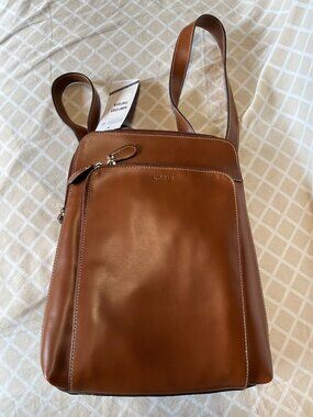 Lodis | Bags | Lodis Black Leather Backpack Vintage | Poshmark display picture 3